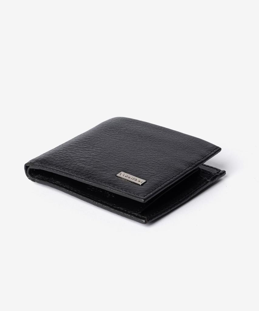 Кошелек 31CK130015 СЛОЖЕНИЕ ВДВОЕ [Calvin Klein] Складной с отделением для монет Мужской ЧЕРНЫЙ/Черный [Б/У]