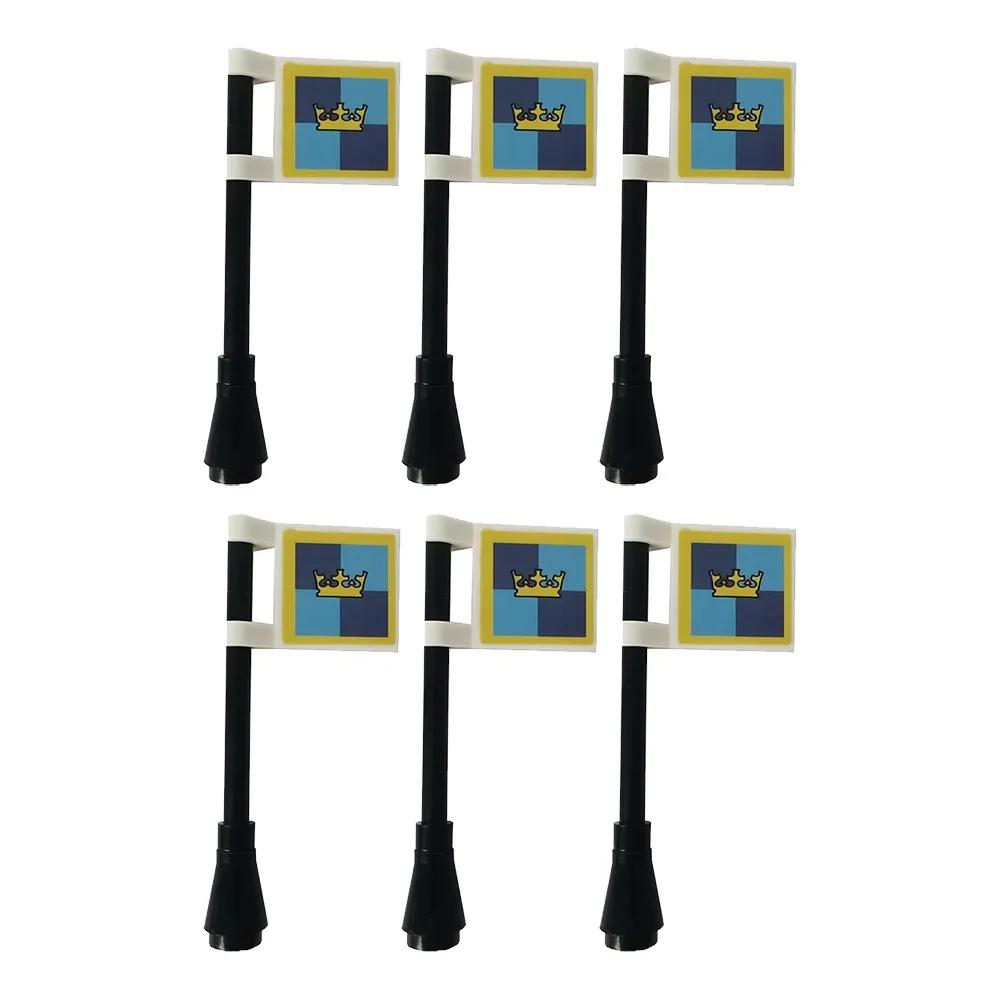 Флаг Строительный блок Средневековые города-государства Военная фигурка Флаг Оружие Древний Священная Римская империя Иерусалим Рыцарь Святого Лазаря Легион Игрушка