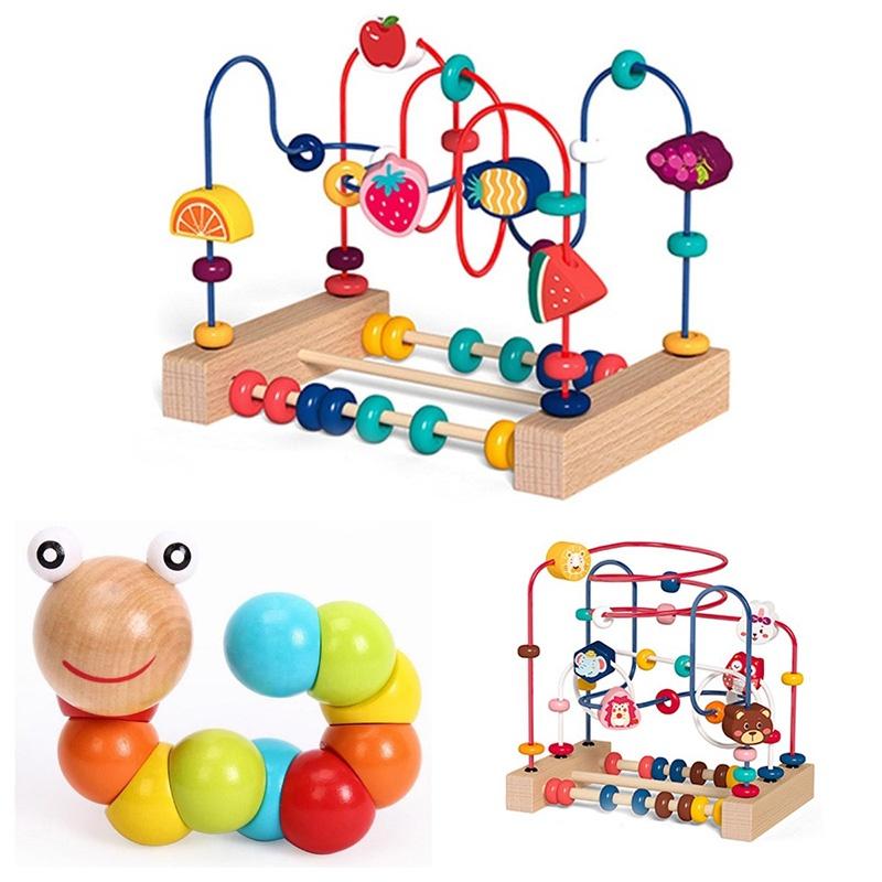 Colorful Wooden Bead Toy For Kids Fun And Educational For Developing Cognitive And Motor Skills 82 Characters
