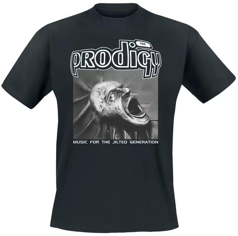 Футболка The Prodigy 'Jilted Generation' 100% Хлопок С Графикой Мужская Женская Летний Уличный Топ