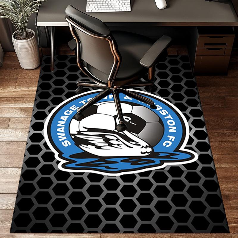 Swansea City Afc Crest Rug Game Carpet, Floor Mat for Bedroom Living Room Entryway Rug, Home Decor Idea Gift for Christmas birthday