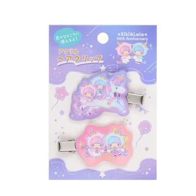 Sanrio Kiki & Lala 50-летие Маленькие Звездочки Акриловый Мульти-зажим (Сумеречный единорог)