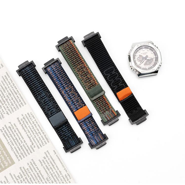 Ремешок для часов 16 мм для Casio G-SHOCK GA-110 800 2100 GD100 120 G8900 5600 GW-M5610 6900 GLS-8900, ремешок для часов Alpine Loop, нейлоновый ремешок