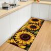 Sunflower Carpet Flower Retro Area Floor Mat Suitable for Living Room, Bedroom, Office Door Mat Modern Home Decoration Mat Bathr