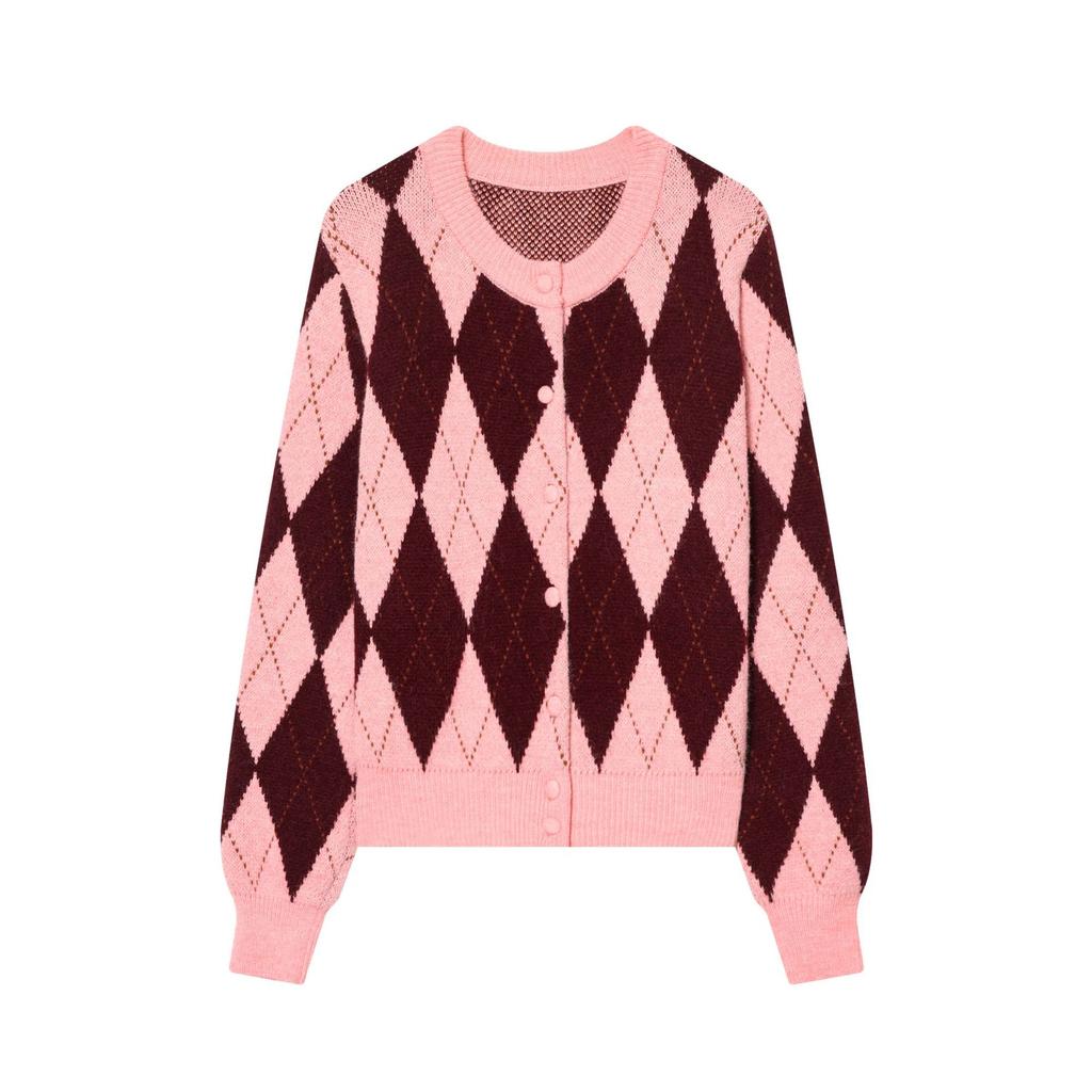 European and American style, new women's clothing, fashionable, versatile, cross-border temperament single-breasted knitted jacket