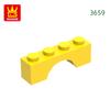 Нетоксичные 81 шт./лот 3659 1x4x2 Плоские арочные строительные блоки Moc Строительные аксессуары Детали Совместимые с Кирпичами Детские игрушки Подарок