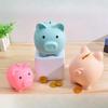 New Cartoon Vinyl Piggy Bank Creative Children's Birthday Gift Piggy Bank Cute Plastic Piggy Bank Solid Color Piggy Bank Gift