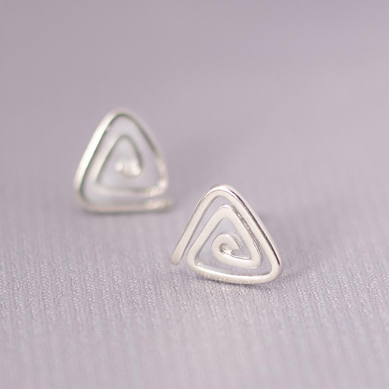 Korean Style S925 Silver Needle Stud Earrings for Women – Minimalist & Personality Design