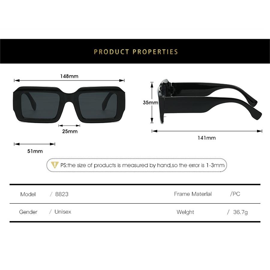 Винтажные прямоугольные солнцезащитные очки, модные квадратные очки ярких цветов, модные ретро женские брендовые дизайнерские солнцезащитные очки UV400