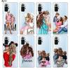 Family Mom Baby Dad Silicone Cover For Xiaomi Redmi Note 10 10S 9 9S Pro Max 9T 8T 8 7 6 5 Pro 5A 4X 4 Phone Case