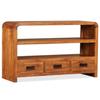 VidaXL Solid Wood TV Cabinet with Sheesham Finish 90 X 30 X 55 Cm