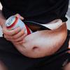 3D Beer Belly Waist Bag PU Novelty Anti-theft Organizer Pouch Fanny Pack