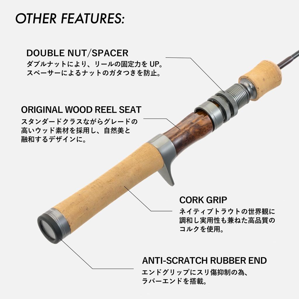 tailwalk Удилище для ловли форели на природе Troutia feerique S411L/G