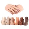 Silicone Practice Hand for Nail Art Mannequin with Adjustment Fingers Adjustment Jewelry Display Model Moveable Nails