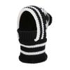Fleece Lining Knitted Balaclava Hat Snowflake Jacquard Thermal Face Cover  Fashion Ladies