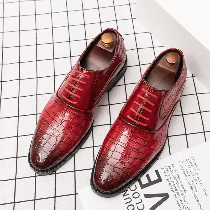 Spring Italian High-quality Leather Shoes for Men Men Leather Men Shoes Man Wedding Dress Shoes Patent Mens Loafers Big Size