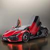 Lamborghini Revuelto 1:24 литых суперкара, гоночная модель из сплава с механизмом обратного хода, черная