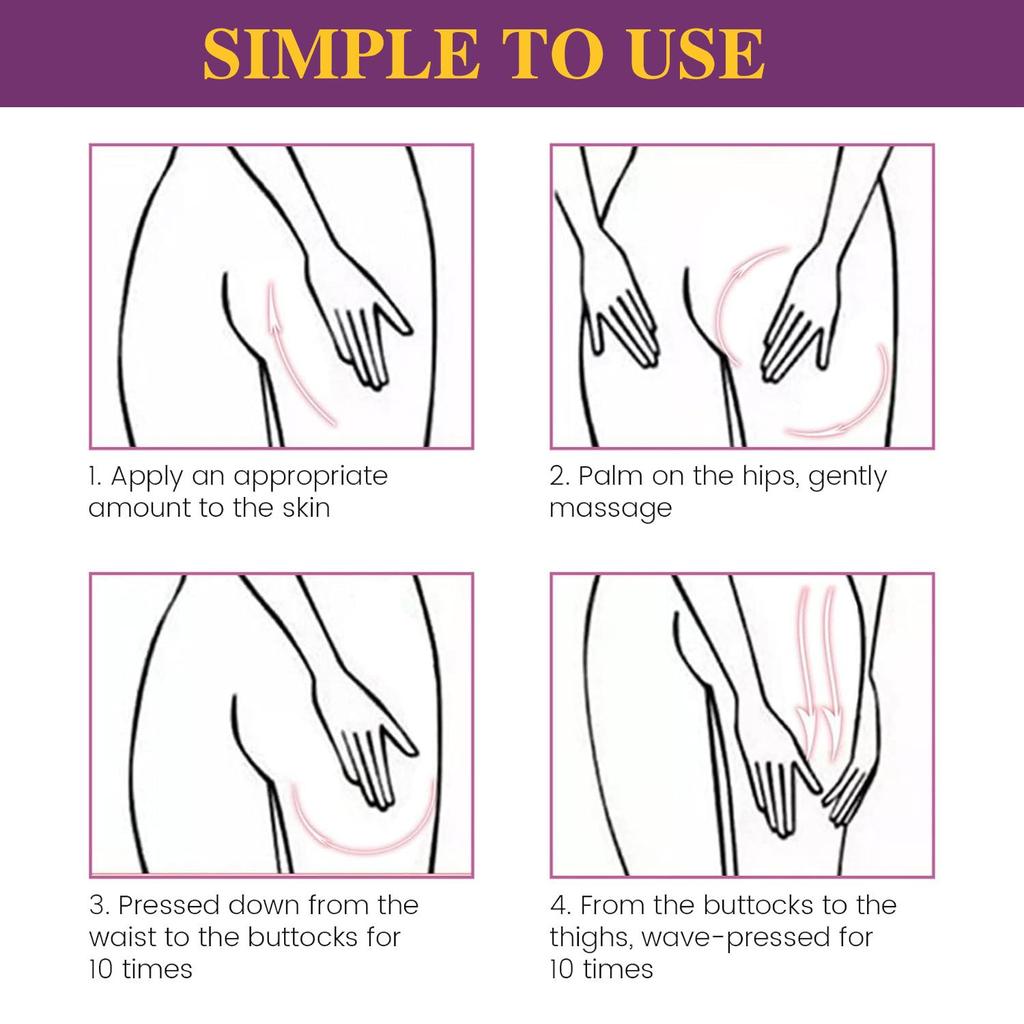 Garlic Hip Lifting Massage Oil for Women - Improves Sagging Skin, Lift and Firm Butt, Buttock - Massage Oil for Women