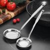 Long Handle Filter Scoop Colander Stainless Steel Fat Skimmer Spoon Fine Mesh Food Strainer Oil Filter Kitchen Accessories