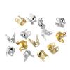 100Pcs/lot Brass Gold Plating Connector Clasp Ball Chain End Crimps Beads Connectors For DIY Jewelry Making Supplies Accessories