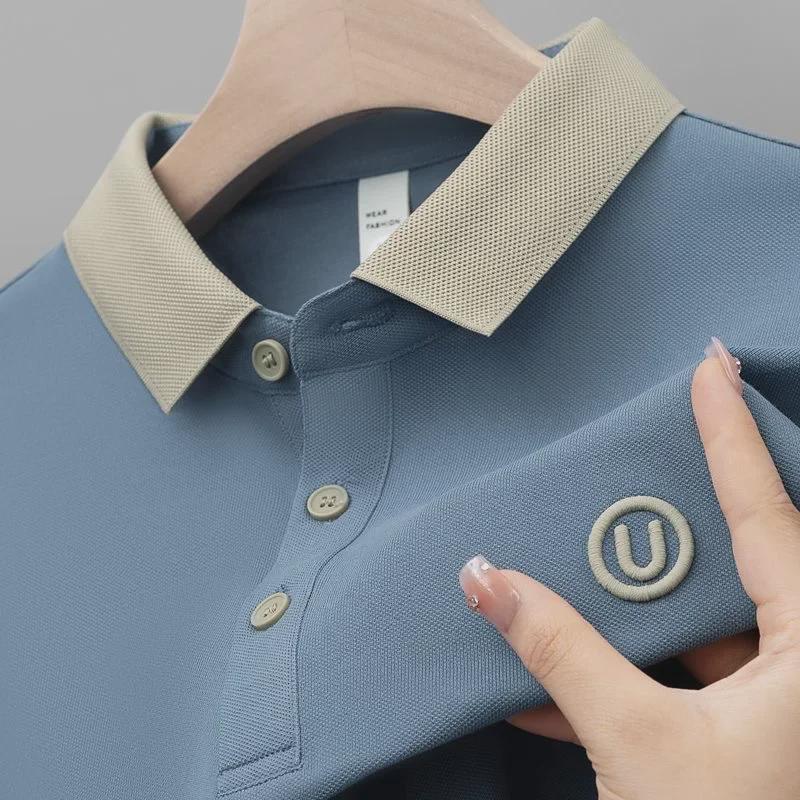 Мужская повседневная рубашка-поло в полоску с коротким рукавом Urban Casual