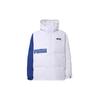 Puma Colorblock Logo Print Hooded Down Jacket Unisex Outerwear Blue White 539727-02