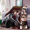 Harry Potter Print Blanket Warm  Comfortable Flannel Blanket for Bedrooms, Sofas, Beds, Chairs, Picnics, Travel -LXR31