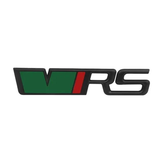 AFQ3 3D Металлический Логотип Значок VRS Багажник Автомобиля Передняя Решетка Эмблема Для Skoda Fabia 1 MK1 Octavia 2 3 4 A7 A5 Superb RS VRS Наклейка Аксессуары