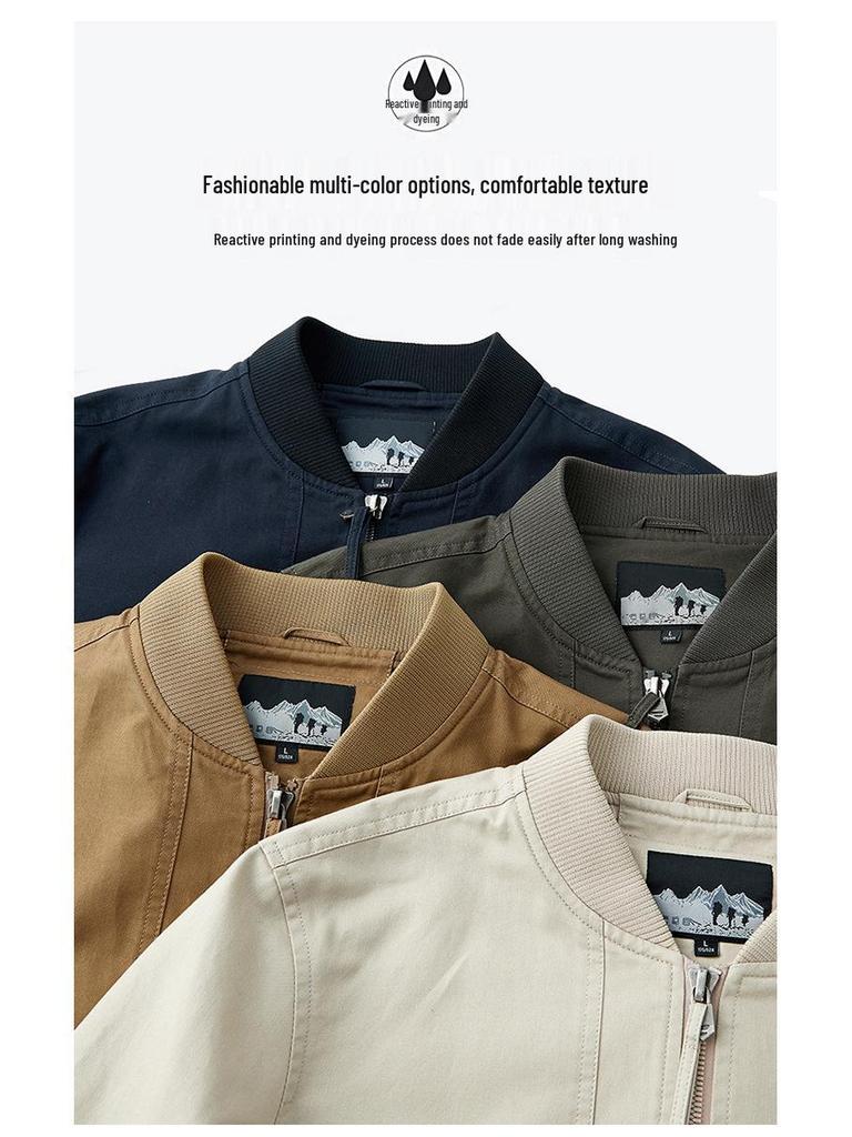 Мужская куртка-пилот МА-1: Мотоциклетное пальто на весну/осень, большого размера, однотонная военная летная униформа