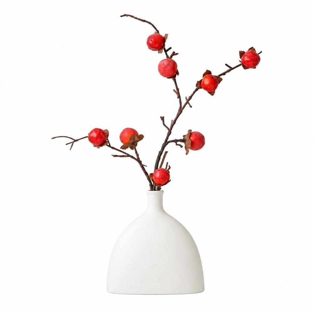 Real Touch Simulation Fruit Branches 8 Heads Faux Plant Branches Indoor Decoration