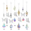 Домашний декор Поделки Хрустальный колокольчик Ветер Ловец Солнца Луна Алмазные призмы Подвеска Ловец Снов Радужный Охотник Висячая Капля