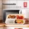 ONYLM Biodegradable 4-Compartment Corn Starch Lunch Boxes