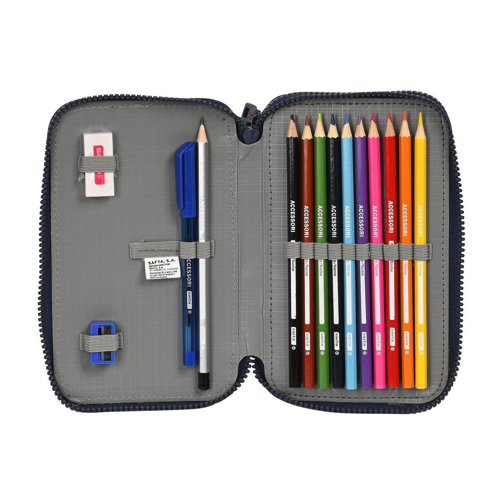 Школьный комплект с аксессуарами FC. Барселона темно-синий (12,5 х 19,5 х 4 см) (28 шт.)