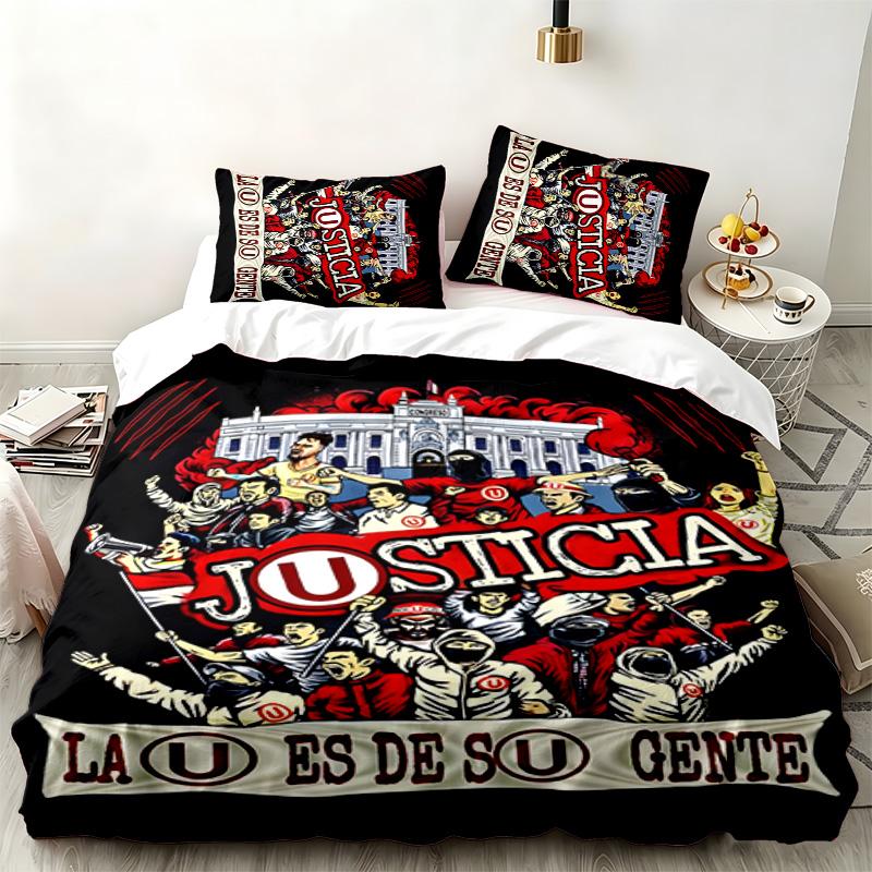 Club Universitario 3pc set Perfect for bedroom use Comfortable bedding set includes a duvet cover and two pillowcases Ideal birthday or Christmas gift