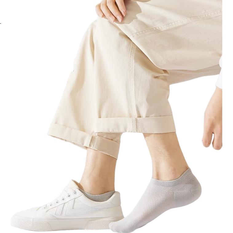Yalu [Long-Staple Cotton] 8 Pairs Men's Socks Mid-Calf Socks for All Seasons Sports Antibacterial Deodorant Breathable Business Casual Socks