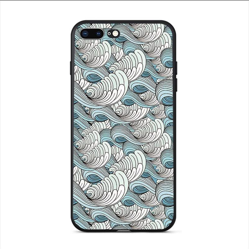 Чехол для телефона с японскими винтажными обоями для iPhone 6 plus 7 8 8plus 11 Pro X XS XR MAX 5 5S SE 2020, мягкая задняя крышка из ТПУ, чехол
