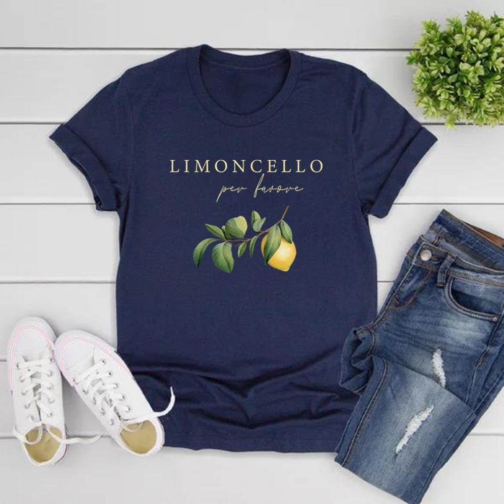 Limoncello TShirts Capri Italy Shirt Lemon Tee Unisex Short Sleeve Graphic Tshirts Italian Summer Tee Gift for Lemon Lovers