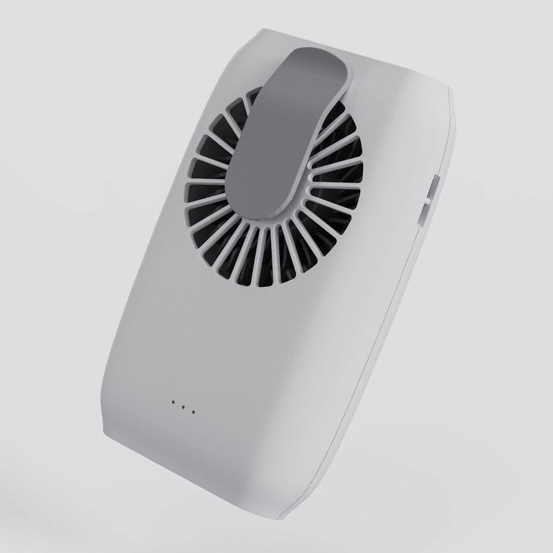 New USB-Charged Quiet Waist & Neck-Hanging Mini Fan Portable for Outdoor & Work Use with App Control and 3-Speed Settings