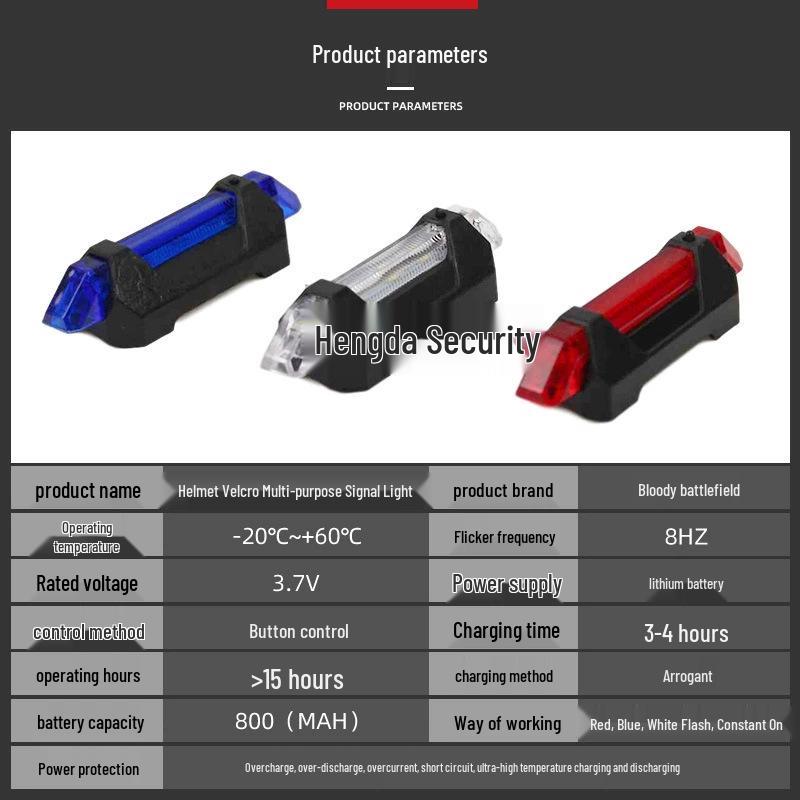 E-LITE Tactical Silicone Helmet Light: Friend/Foe ID, Night Outdoor Survival Signal.