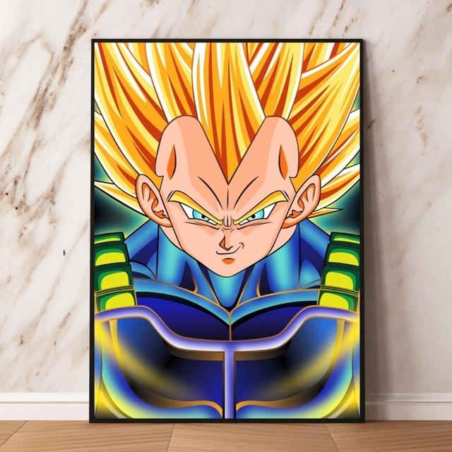 Canvas Art Painting Dragon Ball Wukong Wall Decoration Modern Living Room Cartoon Character Picture Poster