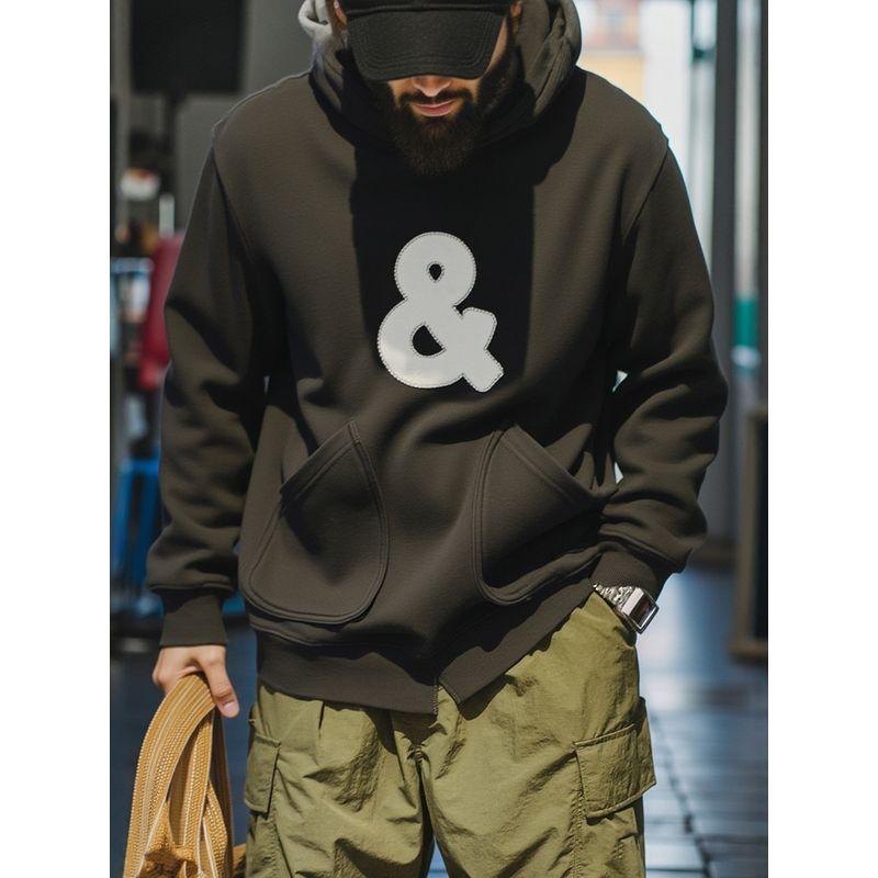 American Retro Heavy-Duty Washed 520g Heavyweight Sweatshirt for Men, Winter Fleece-Lined Thickened Foreign Trade Men's Casual Jacket