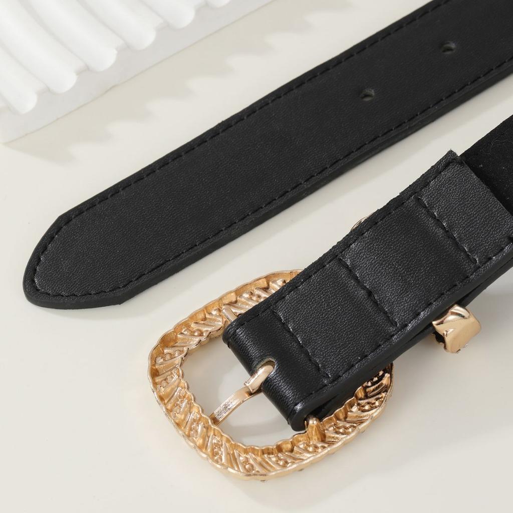 Ретро квадратная пряжка женская пряжка с игольчатым язычком простой стиль можно сочетать с джинсовым ремнем