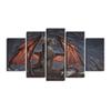 Dragon Feast Skyrim Game 5 шт. HD декоративные настенные художественные холсты плакаты картины для гостиной домашний декор картины украшения