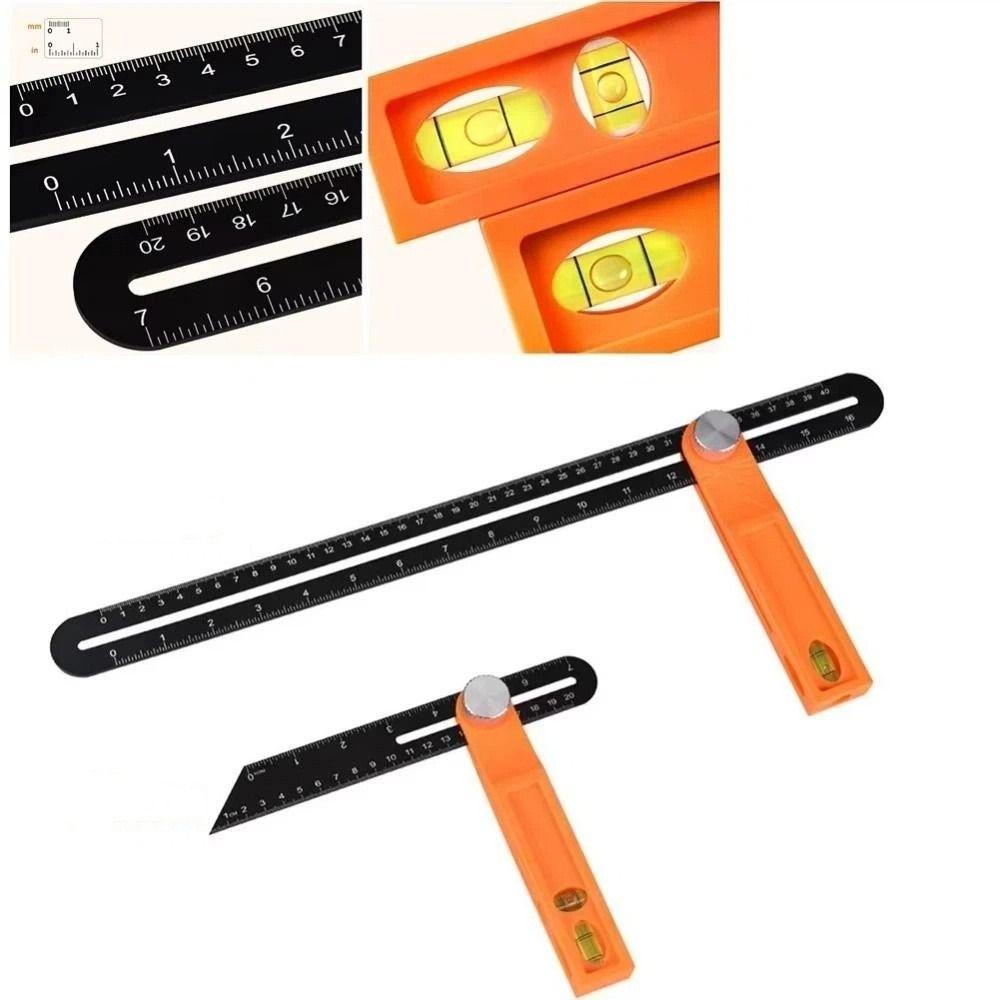 Detachable Measuring Tool Adjustable Right Angle Ruler Versatile Angle Ruler Vertical Inspection