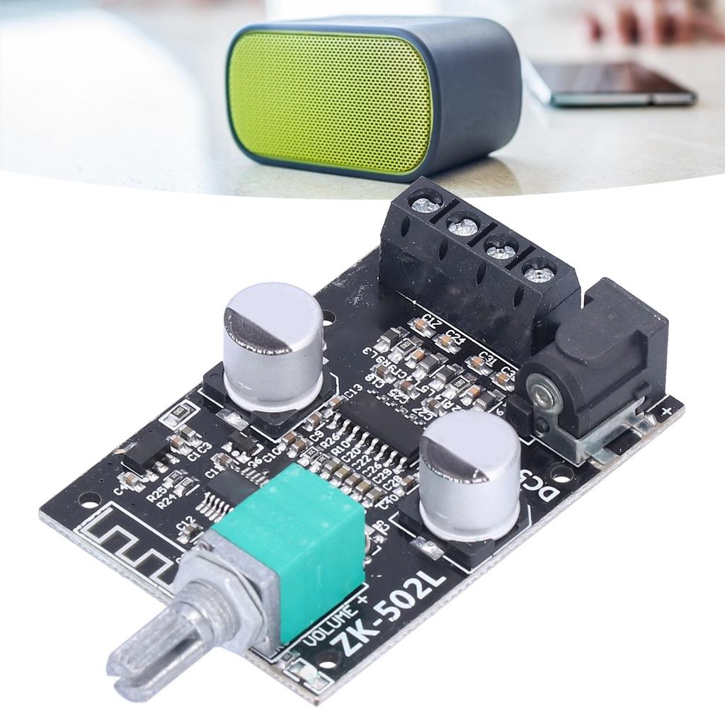 Плата усилителя мощности Bluetooth ZK‑502L Плата усилителя мощности Bluetooth Модуль стерео цифрового аудиоусилителя для самодельных динамиков