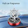 1 Автомобильный ароматизатор воздуха на солнечной энергии, вращающийся, для рулевого управления, автомобильный освежитель воздуха, подходит для автомобилей, может