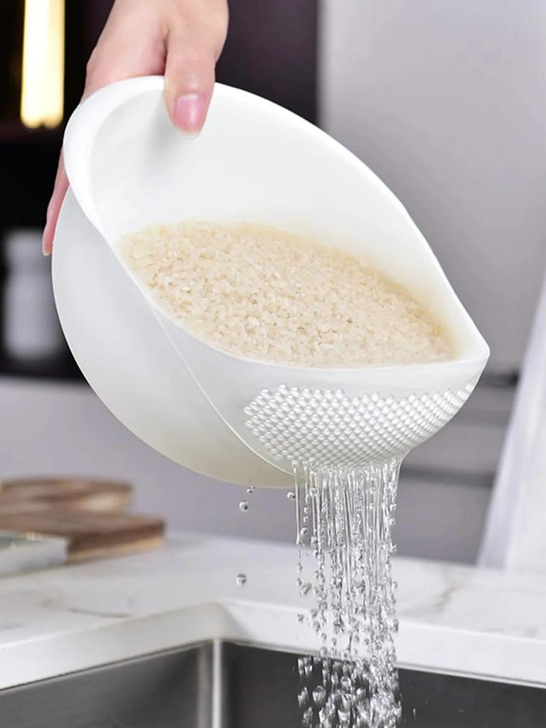 1pc-Rice Drain Basket Rice Filter Fruit and Vegetable Drain Sieve Kitchen Supplies Small Tools Multi-Purpose