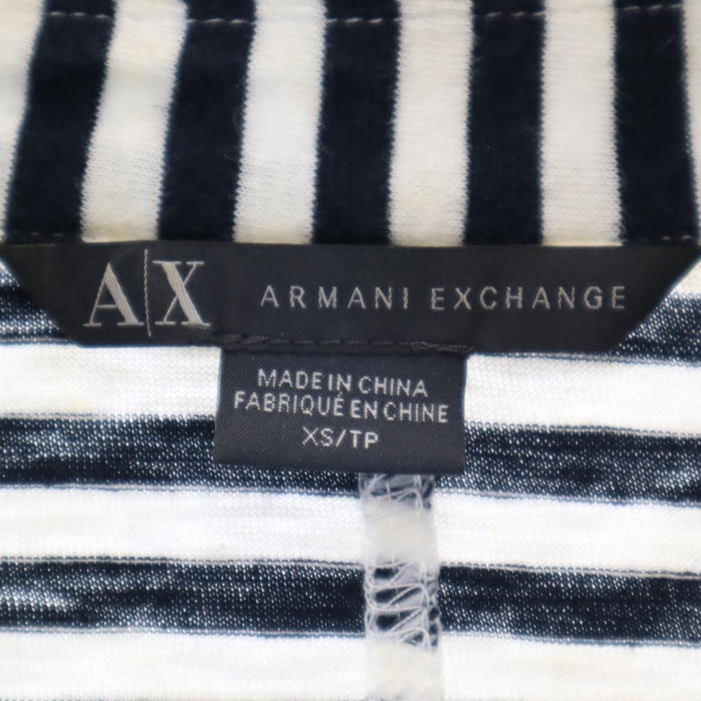 Armani Exchange Кардиган с лацканами и длинными рукавами, размер XS, белый, женский, б/у