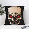 Black Grey Skull Face Día De Los Muertos Pillow Case Comfy Pillow Cover Vintage Cushion Cover For Living Room Sofa