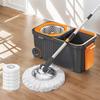 Ведро для швабры с отжимом с 6 сменными насадками для уборки дома, автоматическая швабра с отжимом, швабра с ведром для уборки дома